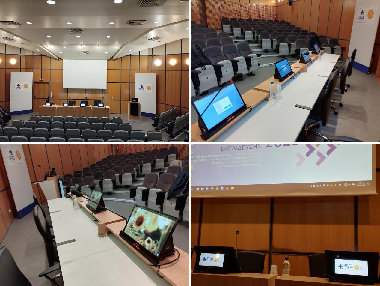 GONSIN's desktop paperless conference system forHenry Dunant Hospital Center in Greece