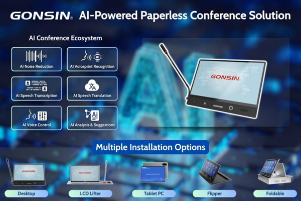 Drive Business Success with GONSIN AI-Powered Paperless Conference Solution
