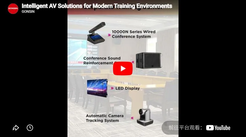 Gonsin Smart Av Configuration For Training Spaces