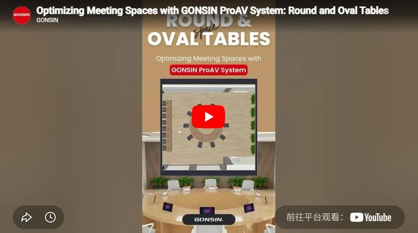 Optimizing Meeting Spaces With Gonsin Proav System: Round And Oval Tables